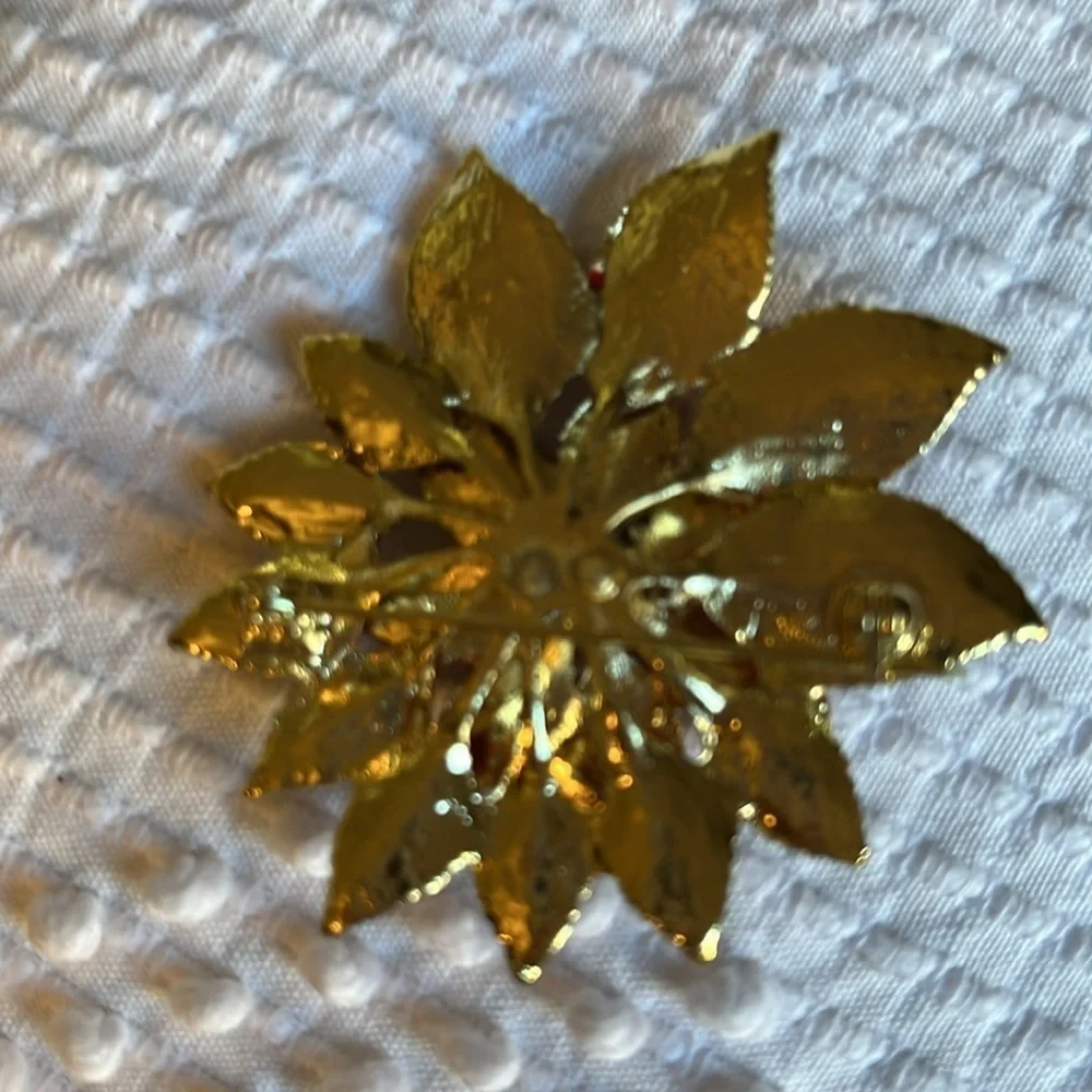 Christmas pins and handmade earrings. Two pins.